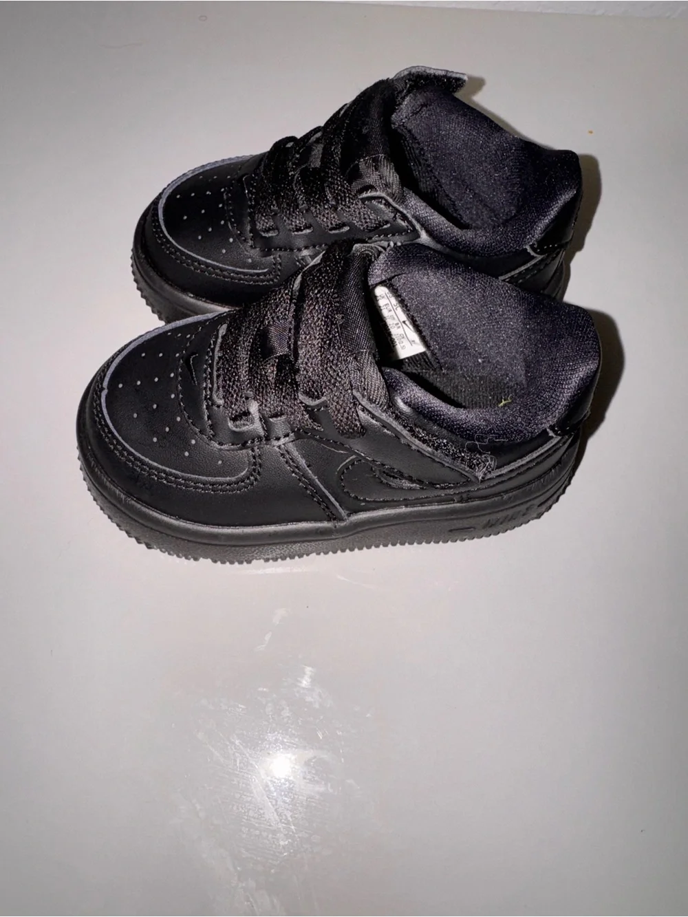 Toddler Black Airforce Ones- Size 5c